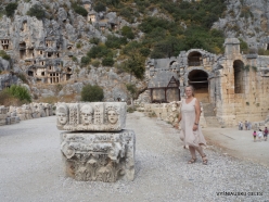 1 Myra. Lycian rock-cut tombs